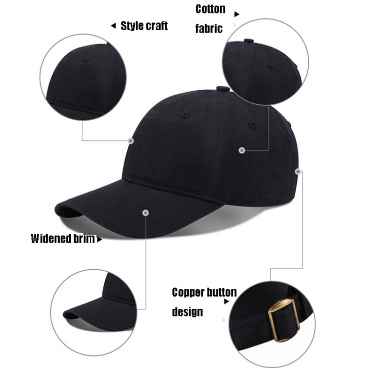 Baseball Cap Outing Leisure Peaked Cap Solid Color Washed Sun Hat, One Size