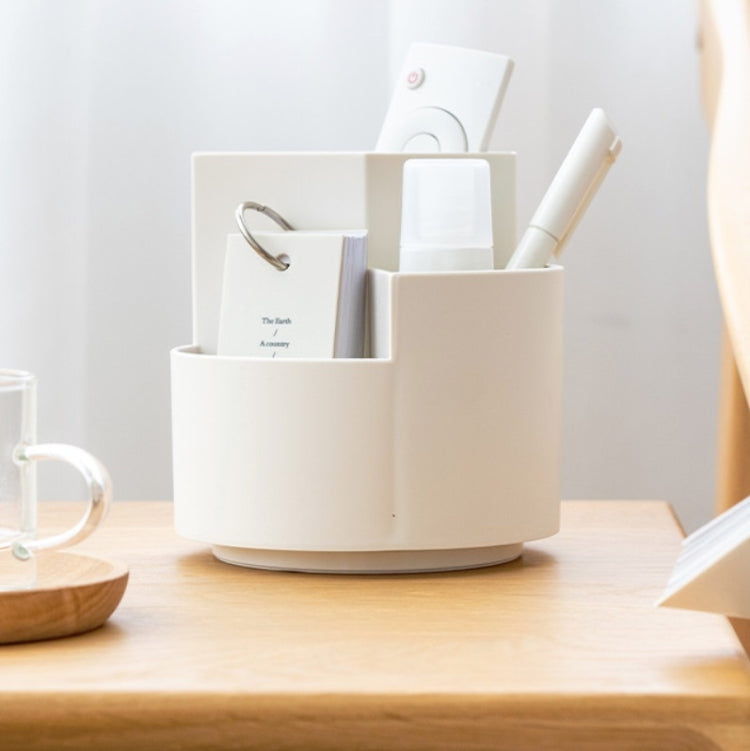 Multifunctional Round Pen Holder Office Rotating Large Capacity Pen Holder Storage Box Random Colour, Pen Storage Box