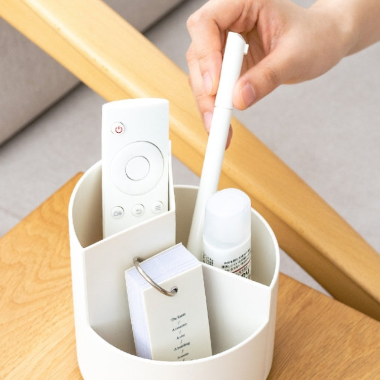 Multifunctional Round Pen Holder Office Rotating Large Capacity Pen Holder Storage Box Random Colour, Pen Storage Box