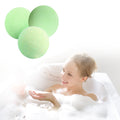 3 PCS 10g Natural Bubble Shower Bombs Ball Bath Salt Body Essential Oil Bath Ball, Green, Blue, Purple, Red, Yellow, Pink