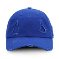 Washed Baseball Cap Casual Retro Shading Distress Torn Cap, One Size