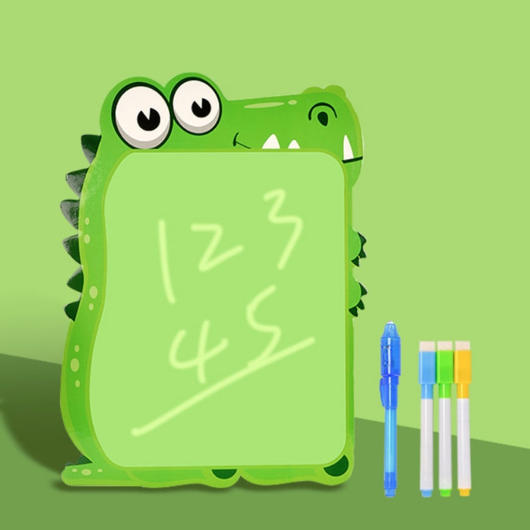 Children Fluorescent Drawing Board Multifunctional Writing Board Early Education Graffiti Board, Dinosaur, Cow, Giraffe, Zebra