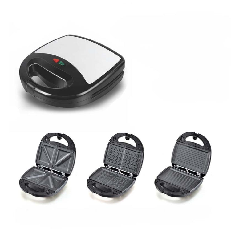3 in 1 Sandwich Maker Multi-Function Waffle Maker Panini Breakfast Maker, EU Plug, 3 in 1 Sandwich Maker
