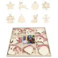 Christmas Creative DIY Decoration Gift Set  Handmade Wood Chip Pendant, JM02027, JM02028, JM02029, JM02030, JM02031, JM02032, JM02033, JM02034, JM02035, JM02036, JM02037, JM02038, JM02039, JM02040, JM02041