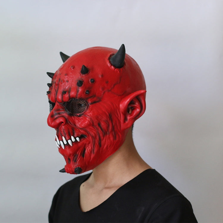 Halloween Party Haunted House Bar Hell Ox Horn Monster Horror Headgear Latex Mask, Horns