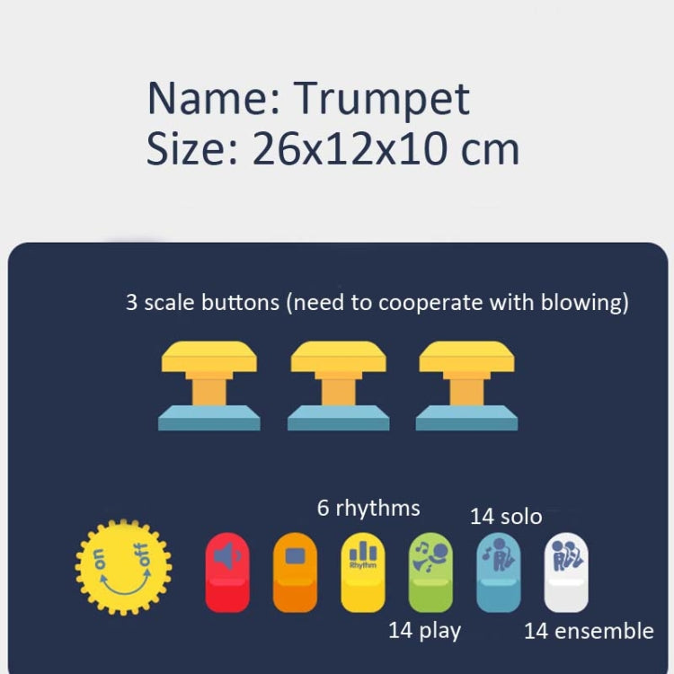 Children Early Education Puzzle Playing Simulation Musical Instrument, 6806 Trumpet-Red, 6806 Trumpet-Blue, 6807 Clarinet-Red, 6807 Clarinet-White, 6805 Saxophone-Red, 6805 Saxophone-Green