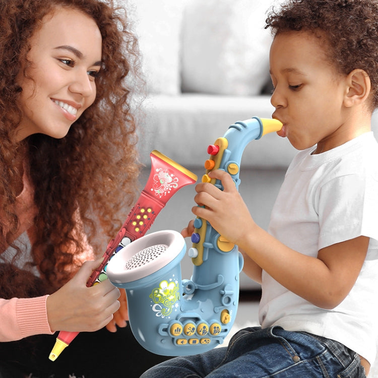Children Early Education Puzzle Playing Simulation Musical Instrument, 6806 Trumpet-Red, 6806 Trumpet-Blue, 6807 Clarinet-Red, 6807 Clarinet-White, 6805 Saxophone-Red, 6805 Saxophone-Green