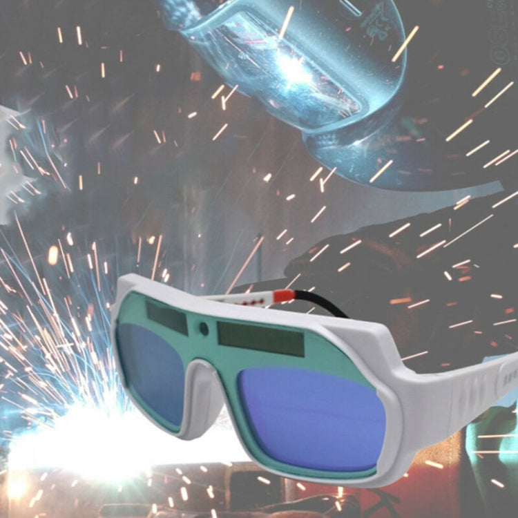 Automatic Dimming Anti-Ultraviolet Anti-Strong Photoelectric Welding Glasses, (White), (Black)