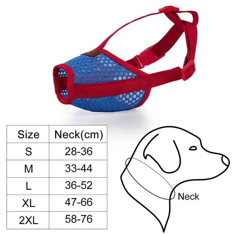 Doglemi Dog Muzzle Pet Supplies Breathable Bark Stopper Muzzle Dog Mouth Cover, S, M, L, XL