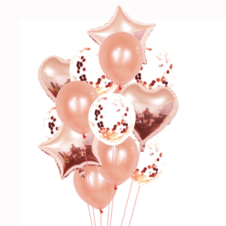 1 Set 18 Inch Aluminum Pearl Sequins Balloon Set Party Decoration Holiday Decoration