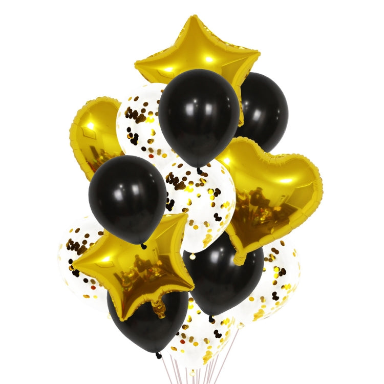 1 Set 18 Inch Aluminum Pearl Sequins Balloon Set Party Decoration Holiday Decoration