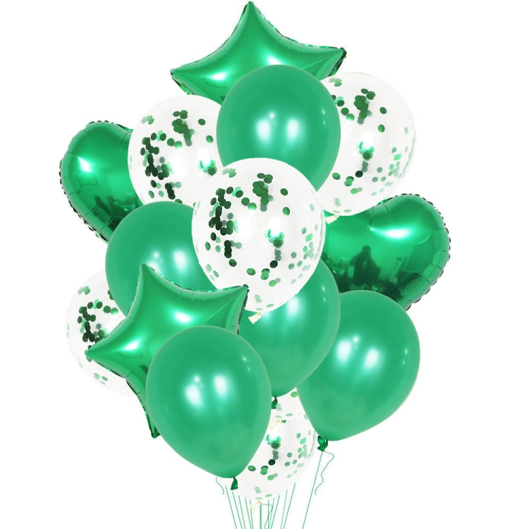 1 Set 18 Inch Aluminum Pearl Sequins Balloon Set Party Decoration Holiday Decoration