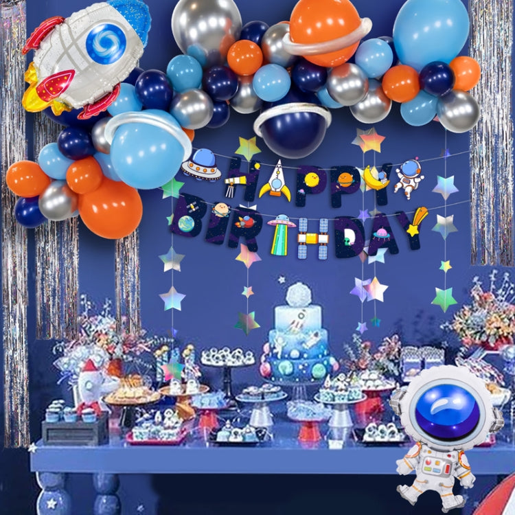 Wandering Earth Astronaut Theme Balloon Set Birthday Party Rocket Balloon Decoration Aluminum Film Balloon, Wandering Earth Astronaut Theme Balloon