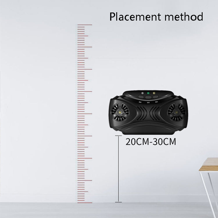 DC-9010 USB Charging Ultrasonic Mosquito Repellent Portable Insect Repellent, Insect Repellent Black