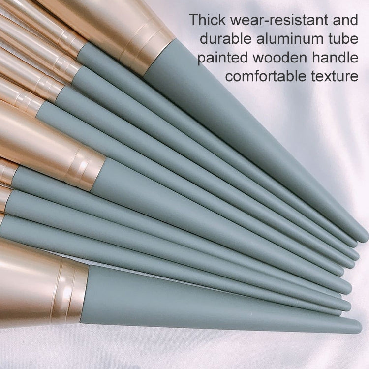10 PCS / Set Makeup Brush Corn Silk Fiber Hair Loose Powder Brush Face And Eye Makeup Brush, Without Bag, With Blue Bag, With Silver Bag, With Pink Cylinder, With Green Cylinder, With Pink Zipper Bag
