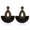 Bohemian Tassel Earrings Female Ethnic Style Rice Bead Earrings, Red, Camel, Yellow, Green, Black