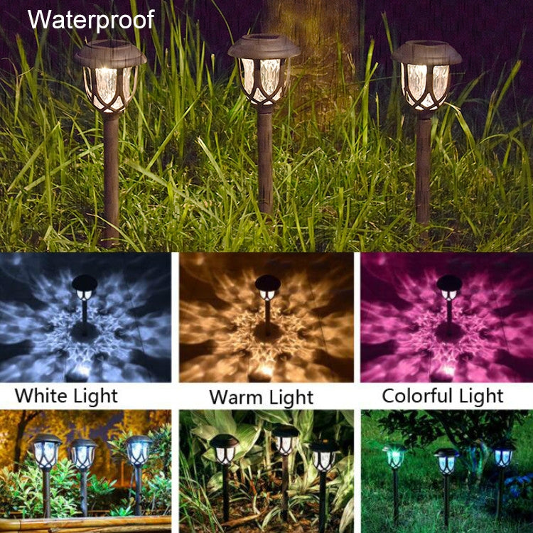 Solar Outdoor Garden Lawn Light Street Light Garden LED Decorative Landscape Light Villa Ground Plug Light, White Light, Warm Light, Colorful Light