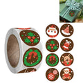 Christmas Decoration Gift Series Stickers Label, Size: 2.5cm / 1inch, A-123, A-124