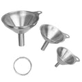 3 in 1 Stainless Steel Funnel Mini Funnel Oil Leaking Wine Leaking Integrated Liquid Dispenser Set, Oil Leaking