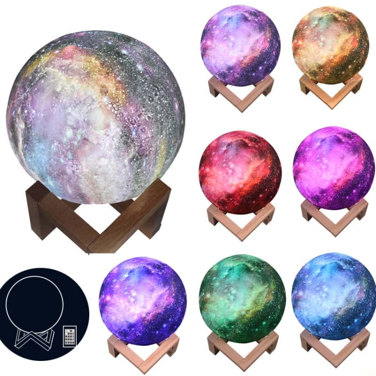 3D Moon Lamp Children Gift Table Lamp Painted Starry Sky LED Night Light, 15cm Touch Control 3-colors 1W, 15cm Pat Control 3-colors 1W, 15cm Remote Control 16-colors 1W, 15cm Touch Control 7-colors 1W, 15cm Pat Control 7-colors 1W                      ...