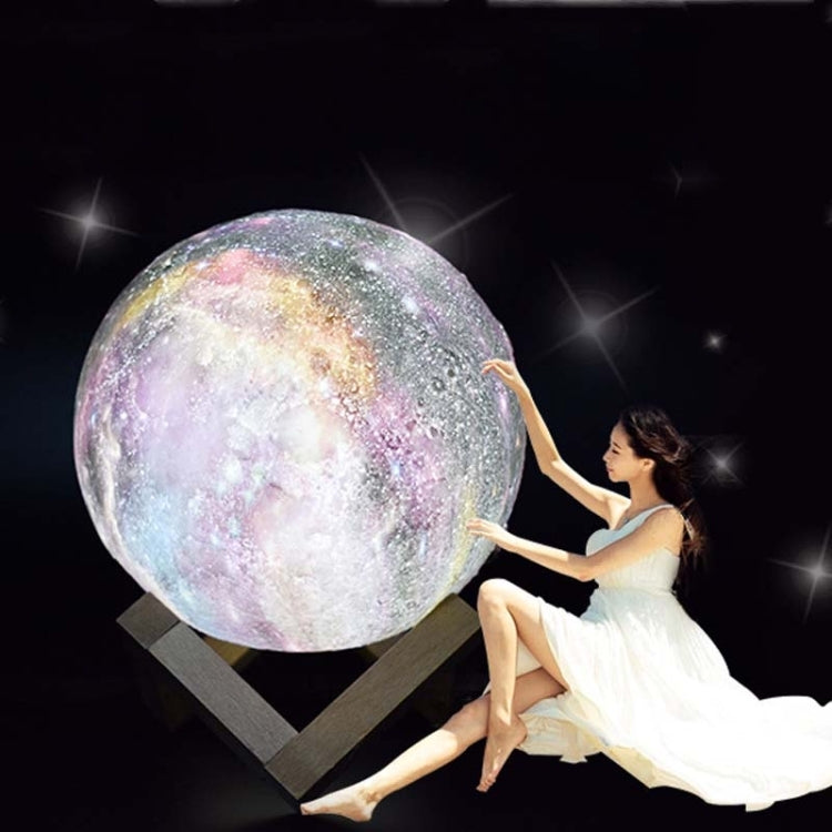 3D Moon Lamp Children Gift Table Lamp Painted Starry Sky LED Night Light, 15cm Touch Control 3-colors 1W, 15cm Pat Control 3-colors 1W, 15cm Remote Control 16-colors 1W, 15cm Touch Control 7-colors 1W, 15cm Pat Control 7-colors 1W                      ...