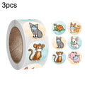 3 PCS Reward Stickers Children Toys Stationery Decoration Label, K-43 2.5cm / 1inch