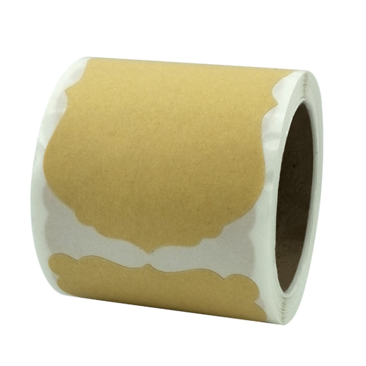 3 PCS Natural Kraft Paper Christmas Label Gift Decoration Stickers, B-63