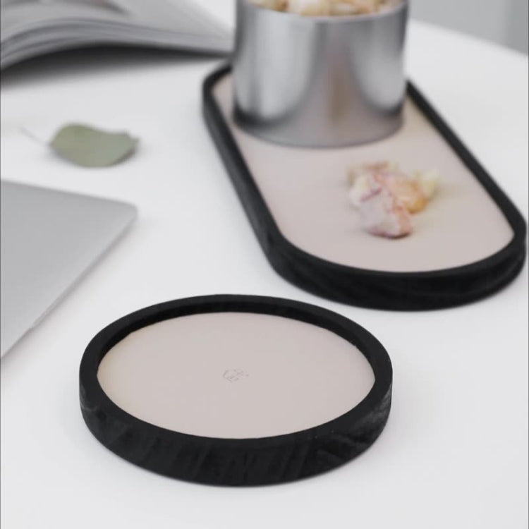 Desktop Shallow Storage Tray Sundries Tray Jewelry Display Tray, , Oval (Warm Brown), , Triangle (Warm Brown), , Round (Warm Brown), , Oval (Dark Green), , Triangle (Dark Green), , Round (Dark Green), , Oval (Green Lotus), , Triangle (Green Lotus)     ...