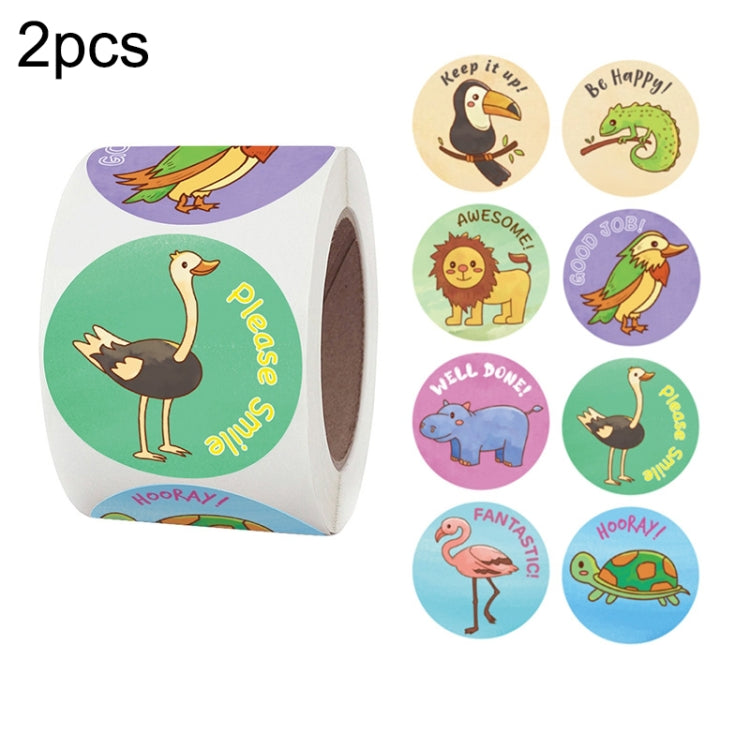 2 PCS Children Toy Reward Sticker Office Stationery Decoration Label Sealing Sticker, Size: 3.8 Cm / 1.5 Inch, K-33-38, K-34-38