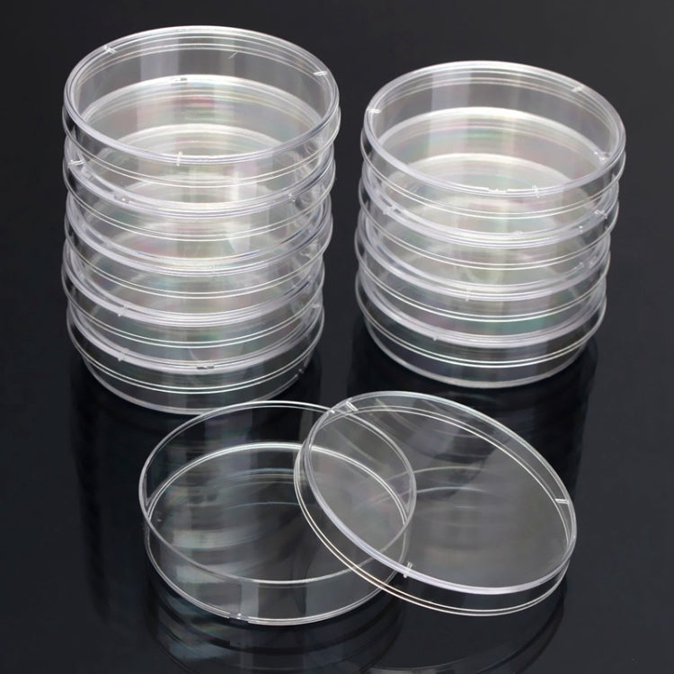 10 PCS Polystyrene Sterile Petri Dishes Bacteria Dish Laboratory Medical Biological Scientific Lab Supplies, 55mm, 60mm, 90mm, 100mm, 150mm