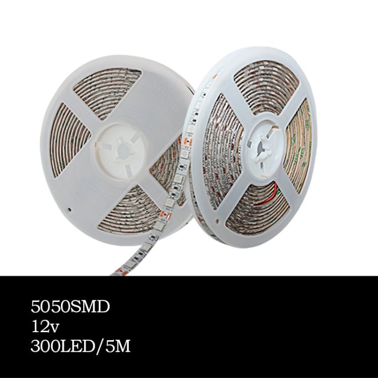 5m 300 LEDs SMD 5050 Full Spectrum LED Strip Light Fitolampy Grow Lights for Greenhouse Hydroponic Plant, Non Waterproof, Waterproof