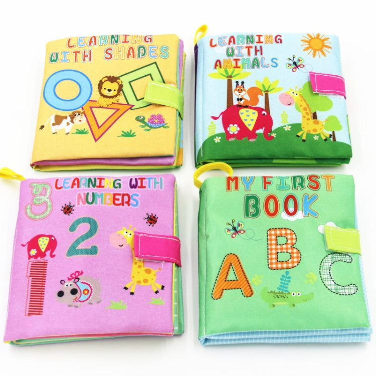 Baby Toys Infant Educational Soft Cloth Books, Animal, Geometry, Letter, Number