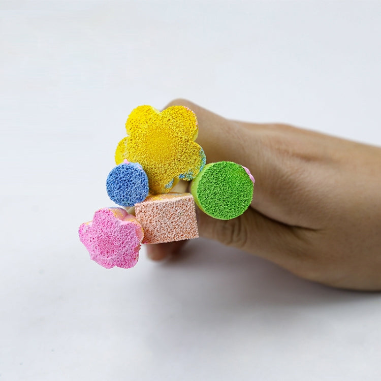 5 in 1 Sponge Stamp DIY Graffiti Items For Children, 10 Packs Mushroom Stick