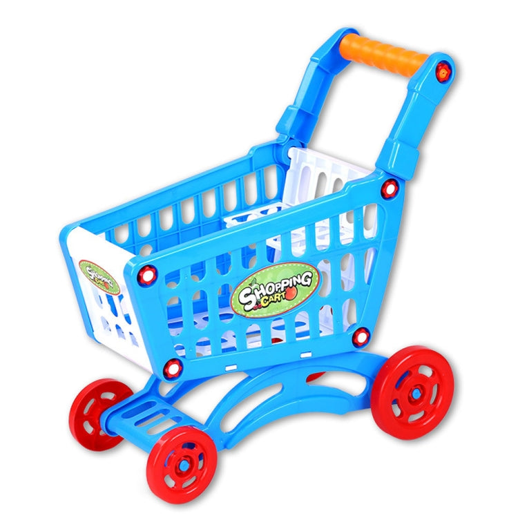 Children Toy Hand Push Plastic Simulation Mini Supermarket Shopping Cart Baby Fun Toddler Stroller