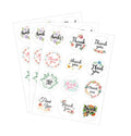 50 PCS THANK YOU Sealing Sticker 12 Thank You Round Sealing Sticker, Thankyou Stickers