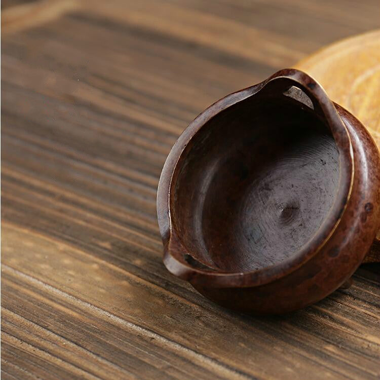 Binaural Incense Burner Pure Copper Household Small Indoor Antique Incense Burner, Three-foot Xuande Furnace, Hand-played Vatican Incense Burner