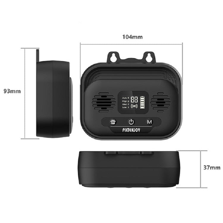 Pet Products Ultrasonic Bark Stopper Dog Trainer Indoor And Outdoor Dog Repeller, Black Normal Edition, Black Smart Edition