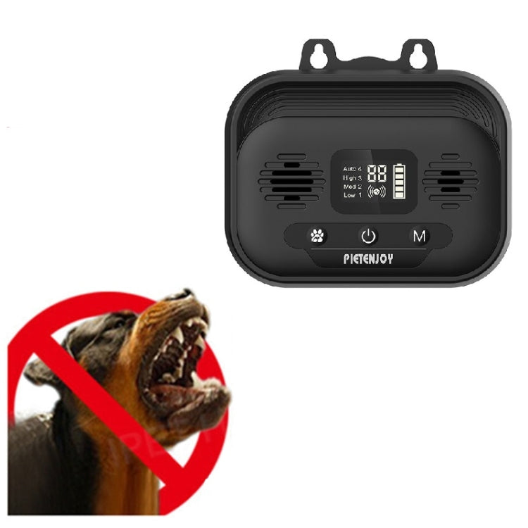 Pet Products Ultrasonic Bark Stopper Dog Trainer Indoor And Outdoor Dog Repeller, Black Normal Edition, Black Smart Edition
