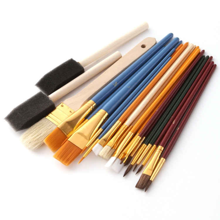 ZHU TING 25 PCS / Set Multifunctional Oil Paint Brush Gouache Watercolor Acrylic Paint Brush Student Painting Supplies, Watercolor Acrylic Paint Brush