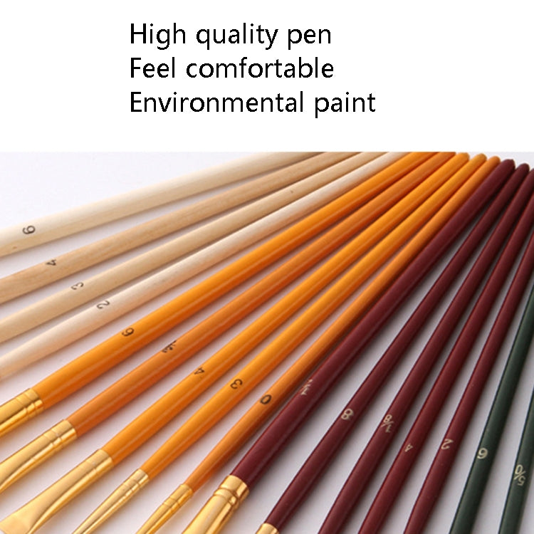 ZHU TING 25 PCS / Set Multifunctional Oil Paint Brush Gouache Watercolor Acrylic Paint Brush Student Painting Supplies, Watercolor Acrylic Paint Brush