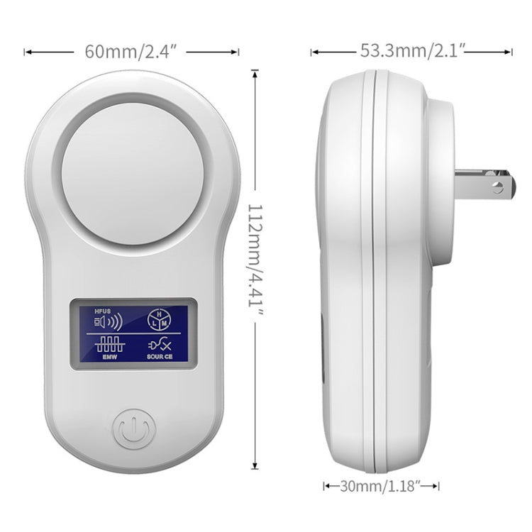 BG-305 Display Ultrasonic Insect Repellent, BG-305 US Plug Black, BG-305 UK Plug White, BG-305 UK Plug Black, BG-305 EU Plug White, BG-305 EU Plug Black, BG-305 AU Plug White, BG-305 AU Plug Black, BG-305 US Plug White