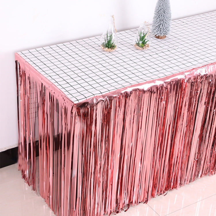 5 PCS 1 x 2m  Light Rain Silk Curtain Holiday Party Decoration Photo Background Wall Decoration, Golden, Red, Blue, Green, Rose Red, Light Pink, Light Blue, Silver, Rose Gold