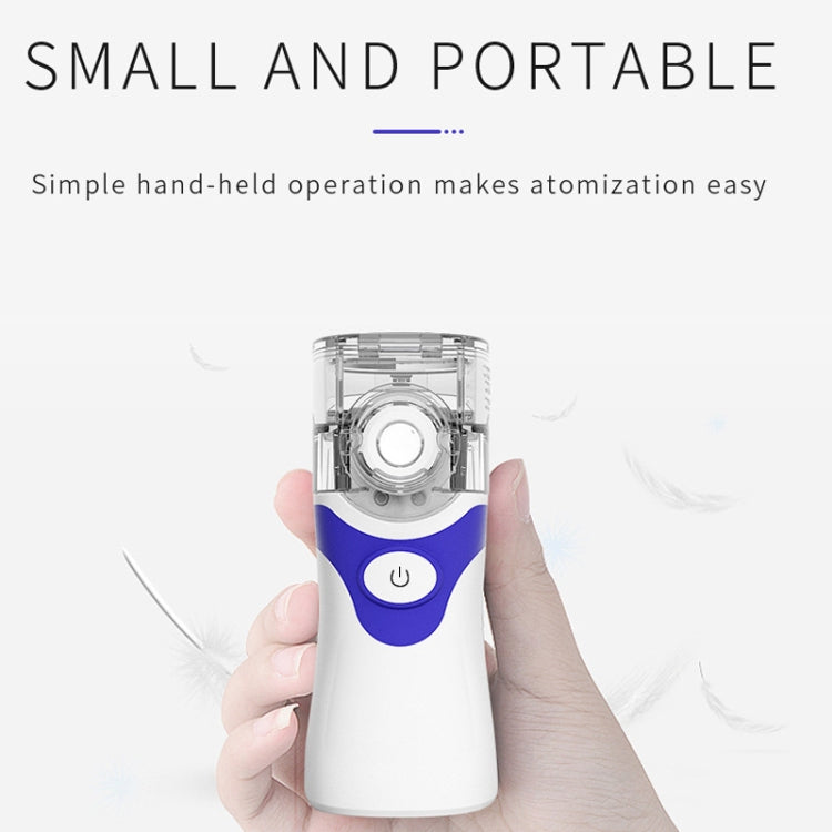 YMK-W6 Children Adult Ultrasonic Portable Micro-Mesh Atomizer Household Handheld Two-Speed Adjustable Compression Atomizer, YMK-W6(Blue), YMK-W6(Gray), YMK-W6(Green)