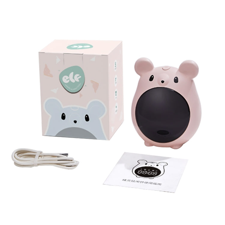 Elf Mouse Alarm Clock Countdown Learning Time Management Student And Child Cartoon Clock, Blue, Pink
