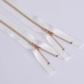 100 PCS No.3 Metal Copper Zipper Pants Placket Zipper, 30cm