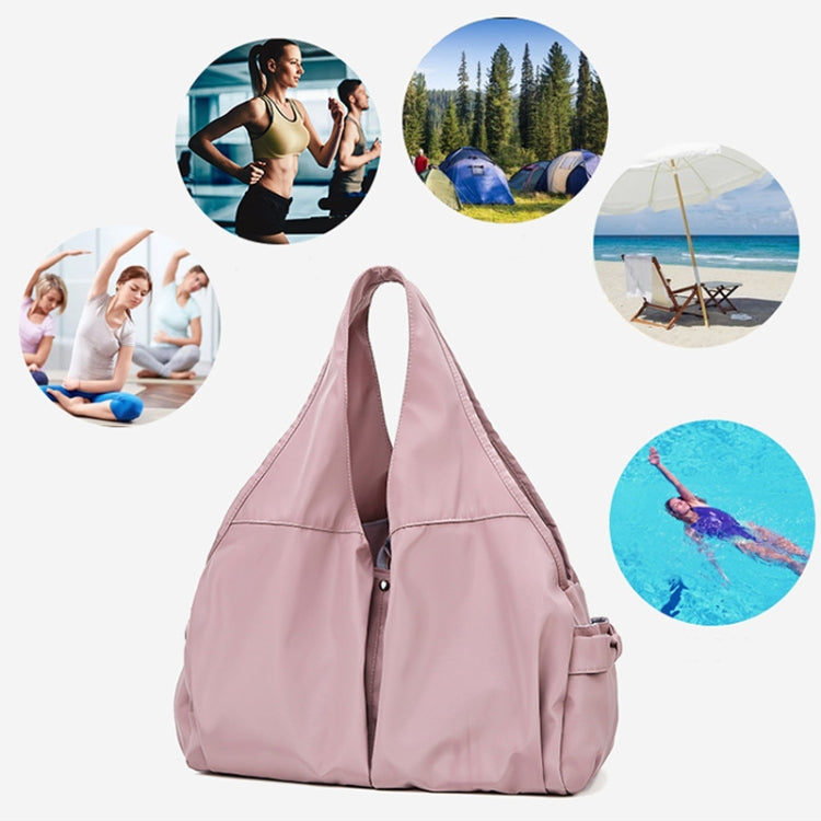 Female Dry And Wet Separation Sports Gym Bag Handbag Duffel Bag Short Distance Light Swimming Bag, Light Pink, Deep Pink, Black, Light Blue