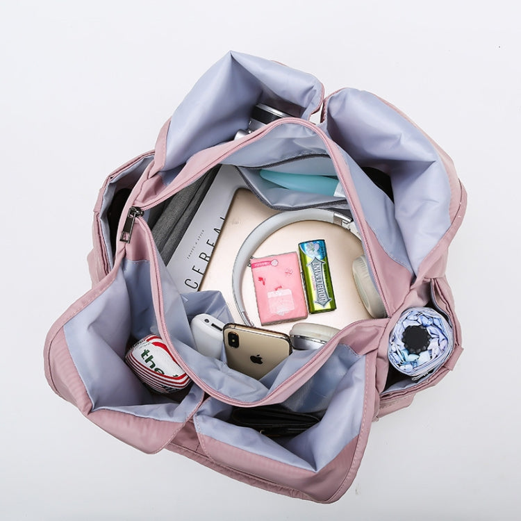 Female Dry And Wet Separation Sports Gym Bag Handbag Duffel Bag Short Distance Light Swimming Bag, Light Pink, Deep Pink, Black, Light Blue