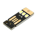 10 PCS Mini Pocket Card USB Power Keychain LED Night Light