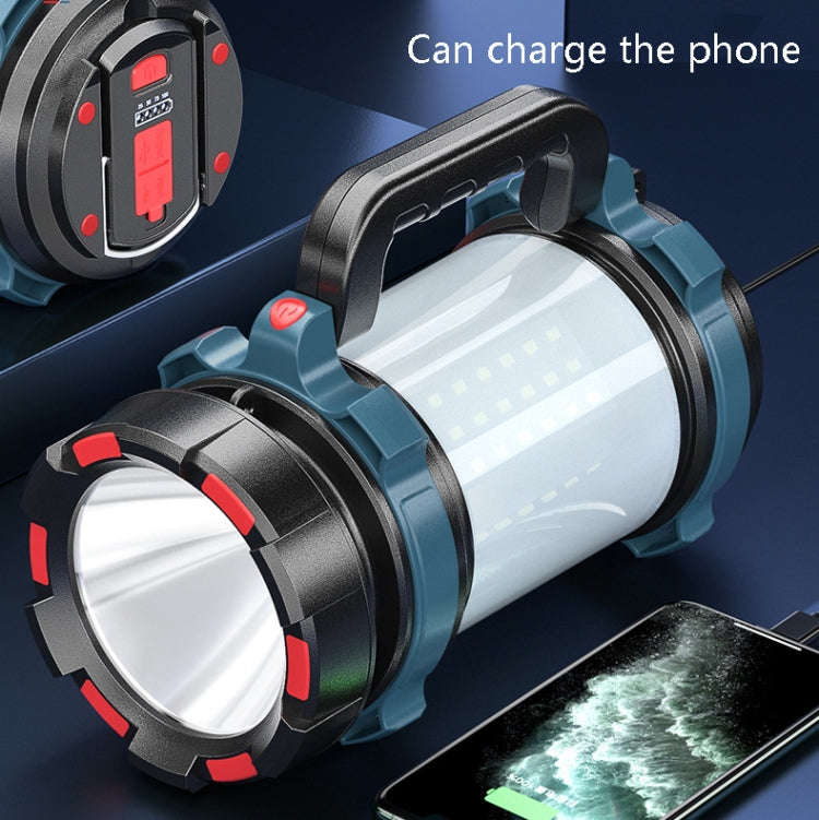 LED Mountaineering Waterproof Patrol USB Charging Flashlight with Power Bank Function, 2400mAh, 4800mAh