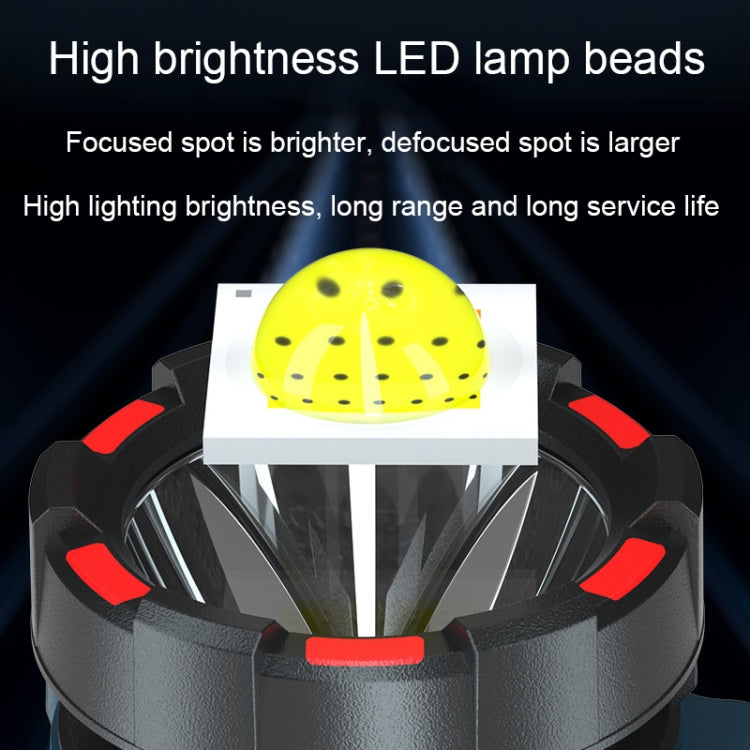 LED Mountaineering Waterproof Patrol USB Charging Flashlight with Power Bank Function, 2400mAh, 4800mAh